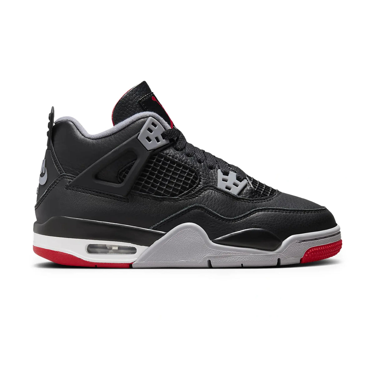 Air Jordan 4 OG Bred Reimagined (GS) Sneakers - Black