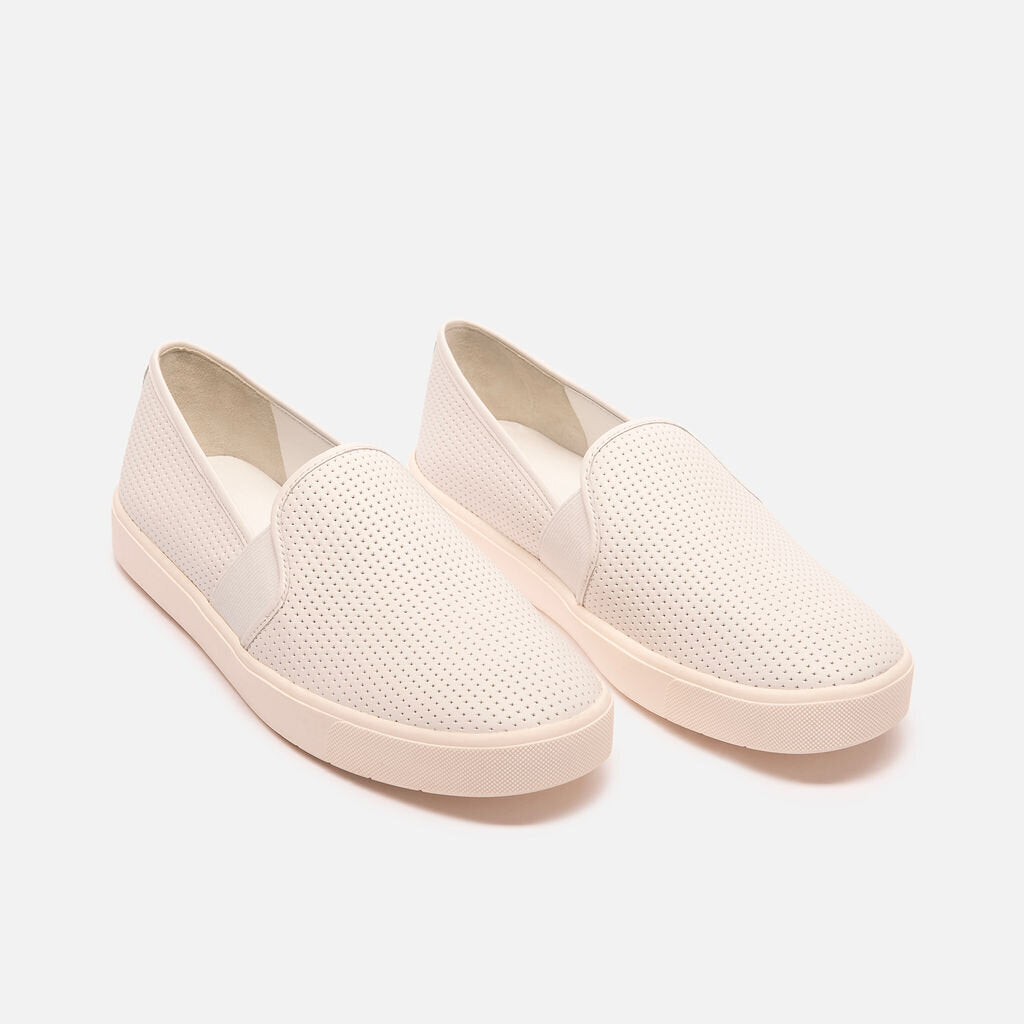 Vince White Slip-On Sneakers