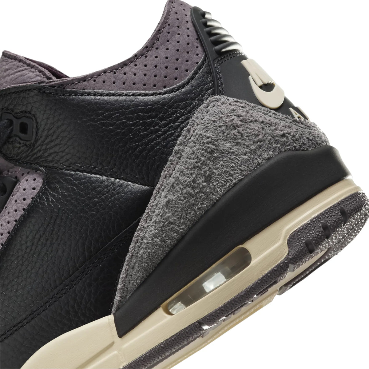 A Ma Maniére x Air Jordan 3 Retro Black Violet Ore - Women's Sneakers