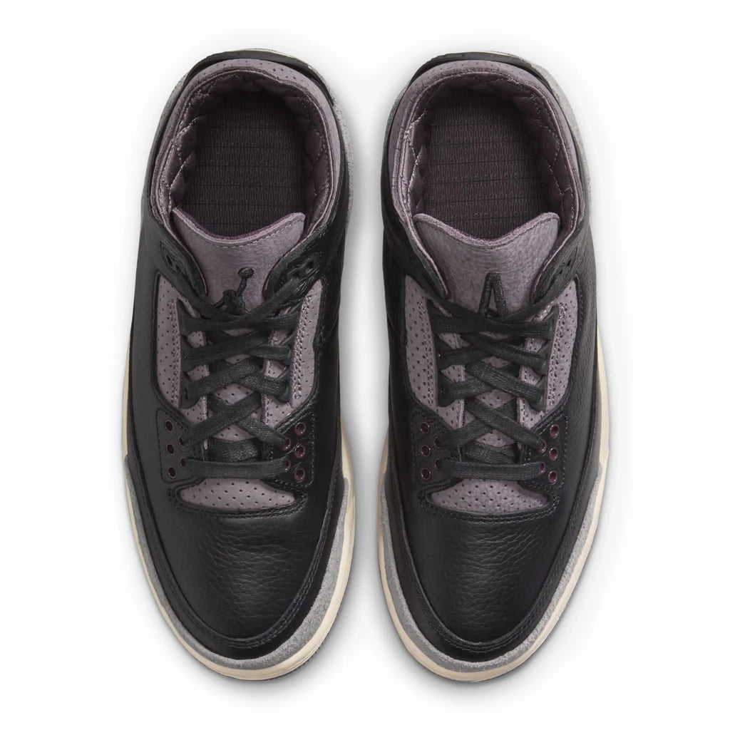 A Ma Maniére x Air Jordan 3 Retro Black Violet Ore - Women's Sneakers