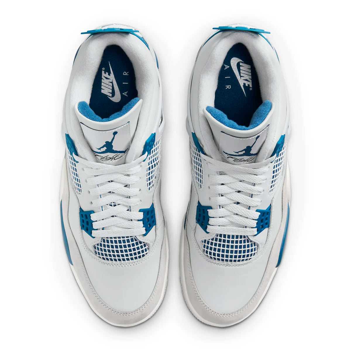 Air Jordan 4 Retro Military Blue Sneakers - White