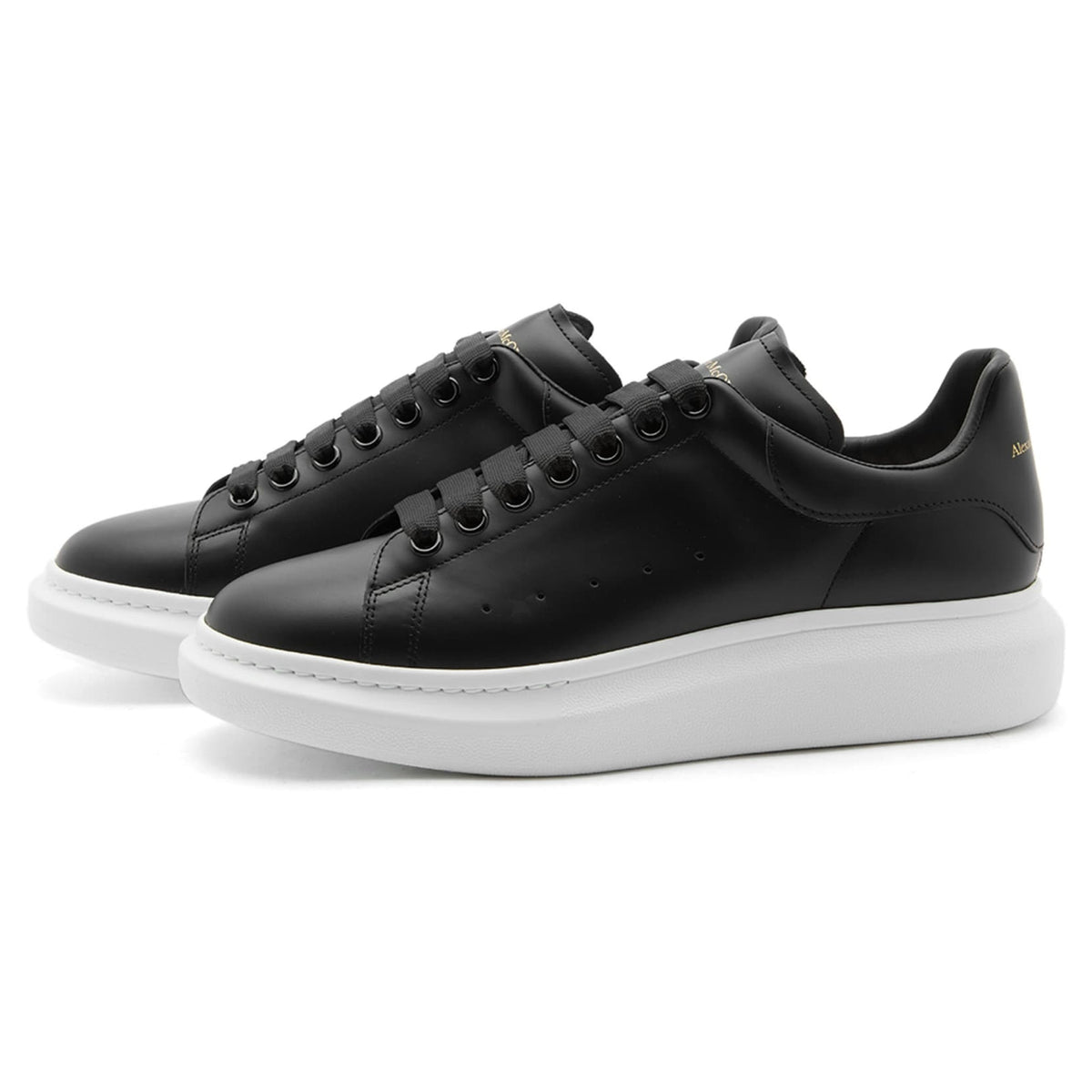 Alexander Mcqueen Raised Sole Black Sneaker - Women's