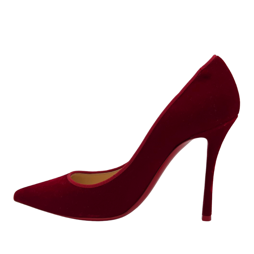 Christian Louboutin Red Velvet Pumps