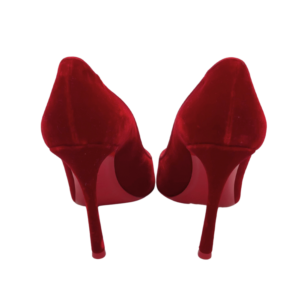 Christian Louboutin Red Velvet Pumps