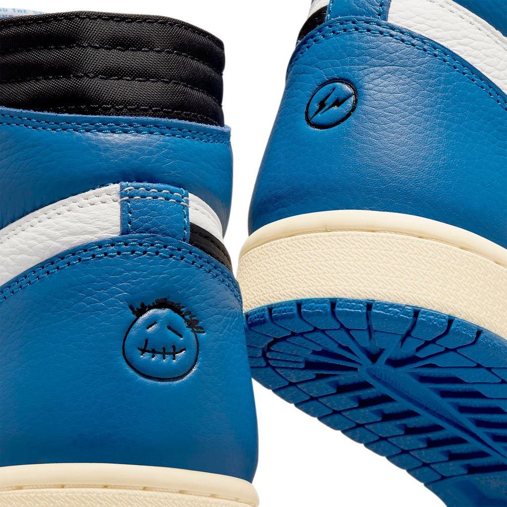 Travis Scott x Air Jordan 1 High OG SP Fragment Design Sneakers - Blue