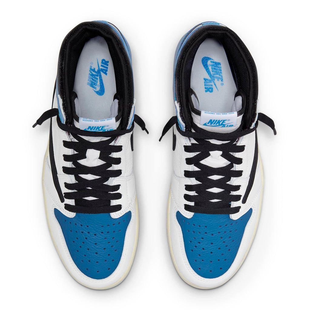 Travis Scott x Air Jordan 1 High OG SP Fragment Design Sneakers - Blue
