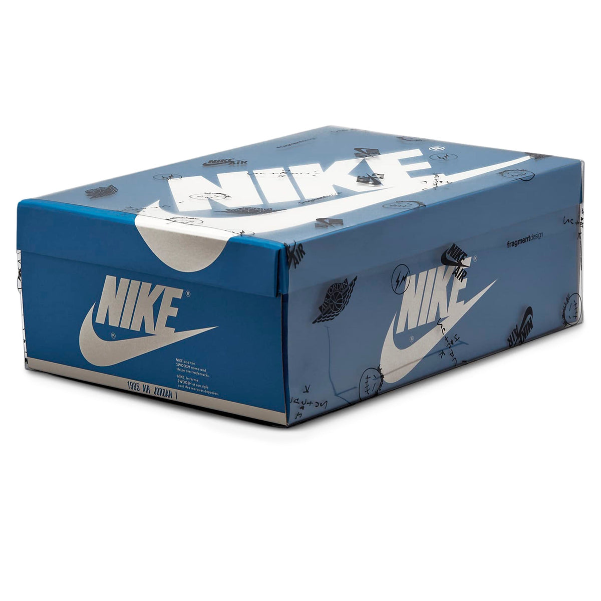 Travis Scott x Air Jordan 1 High OG SP Fragment Design Sneakers - Blue