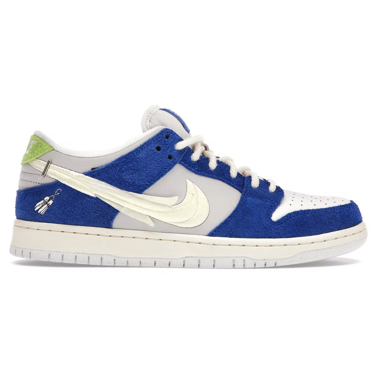 Fly Streetwear x Nike SB Dunk Low Pro Gardenia Sneakers - Blue