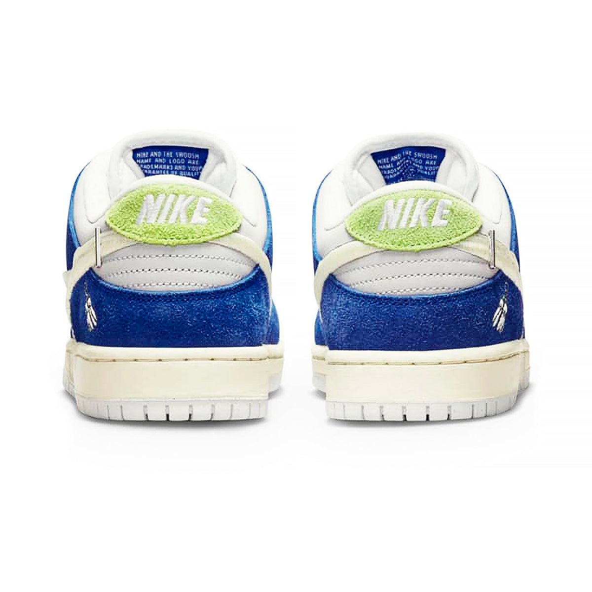 Fly Streetwear x Nike SB Dunk Low Pro Gardenia Sneakers - Blue