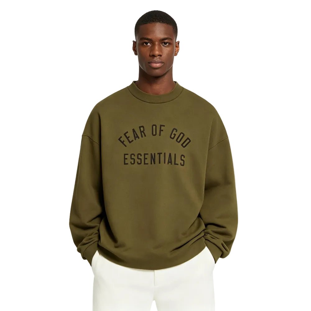 Fear of God Essentials versey Long Sleeve T-Shirt Olive