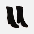 Altuzarra Black Suede Mid Calf Boot