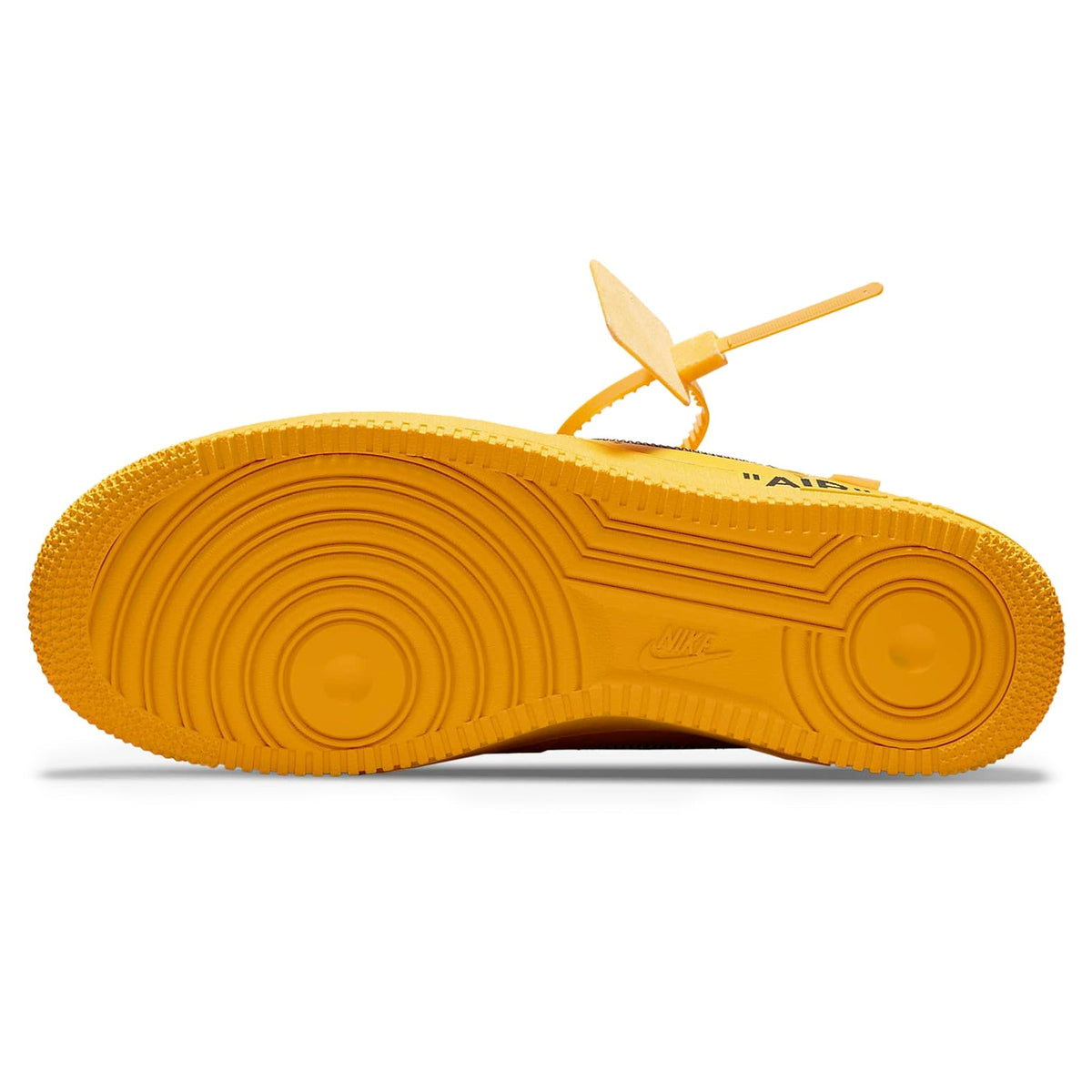 Nike x Off-White Air Force 1 Low ICA University Gold Sneakers - Yellow