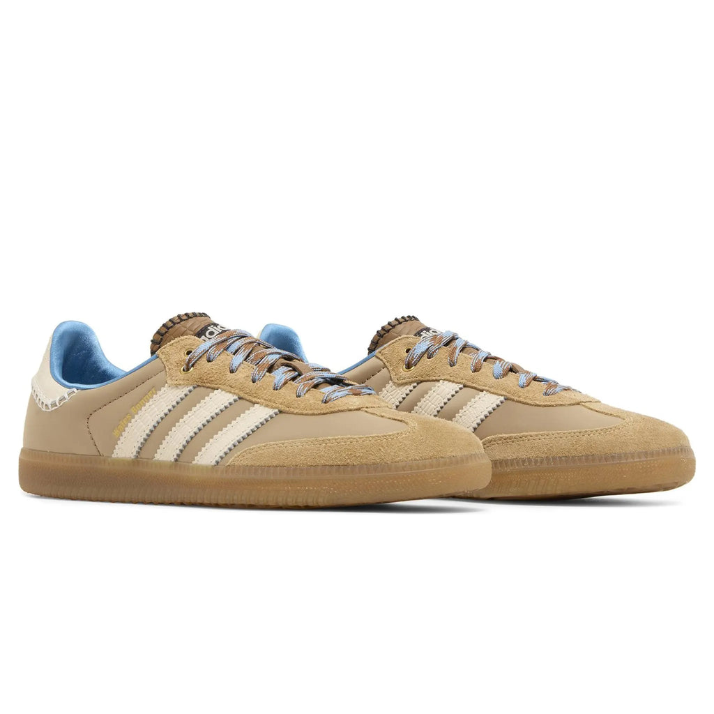Adidas Samba Wales Bonner Nylon Desert White Sneakers - Brown