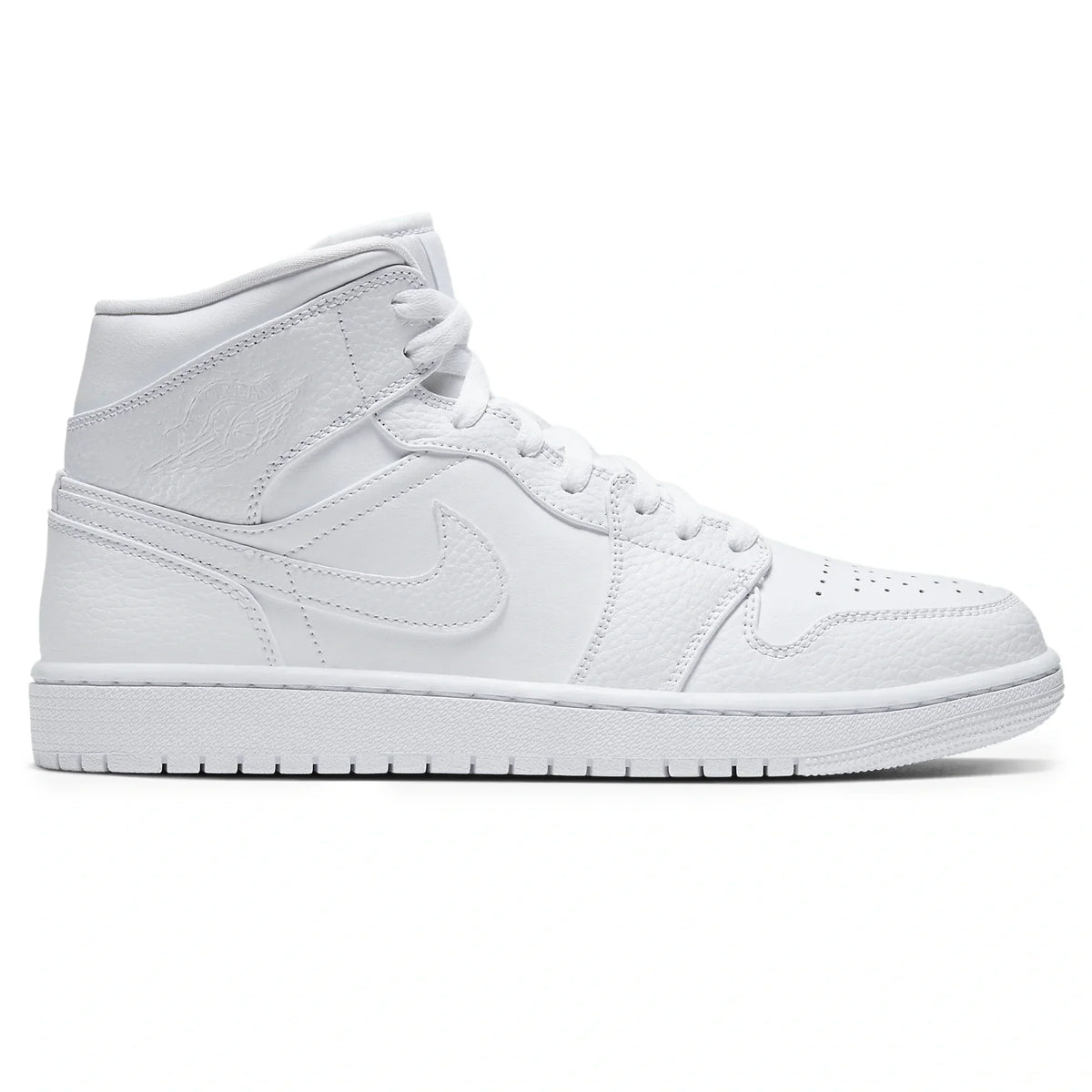 Air Jordan 1 Mid Triple White Sneakers