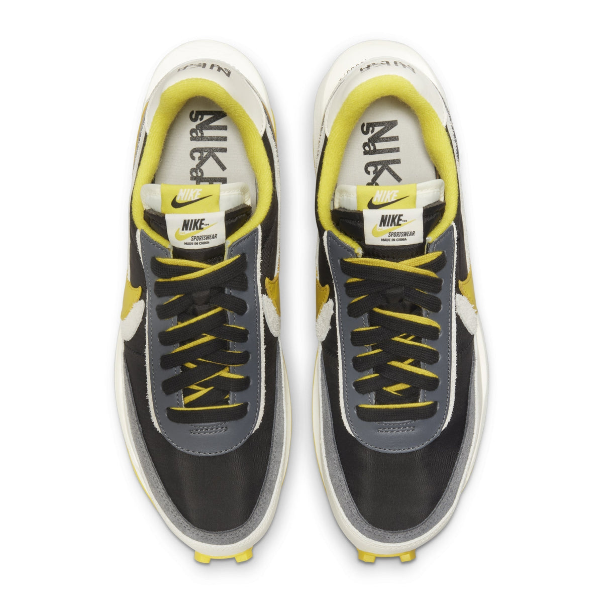 Nike x Sacai LD Waffle Undercover Black Bright Citron Sneakers - Yellow