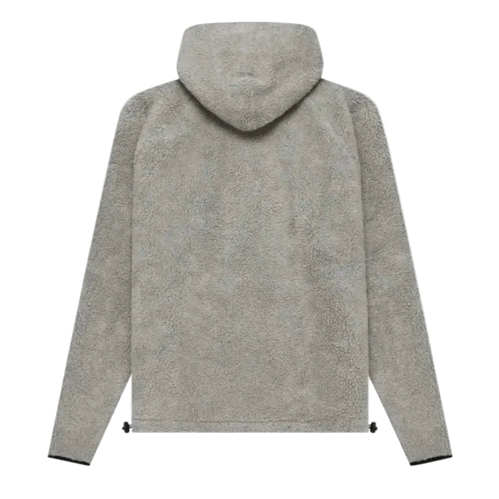 Fear of God Essentials Polar Fleece Half Zip Hoodie Dark Oatmeal