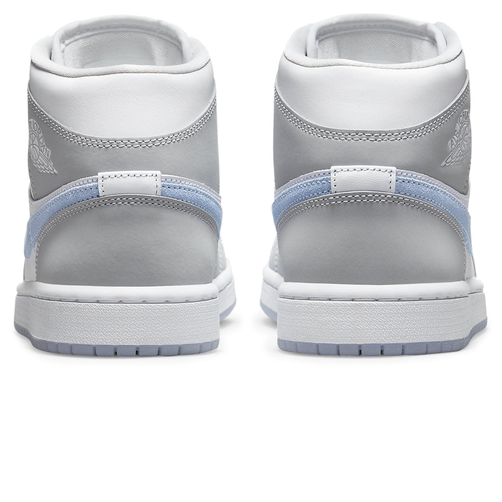 Air Jordan 1 Mid Wolf Grey Blue - Women's Sneakers