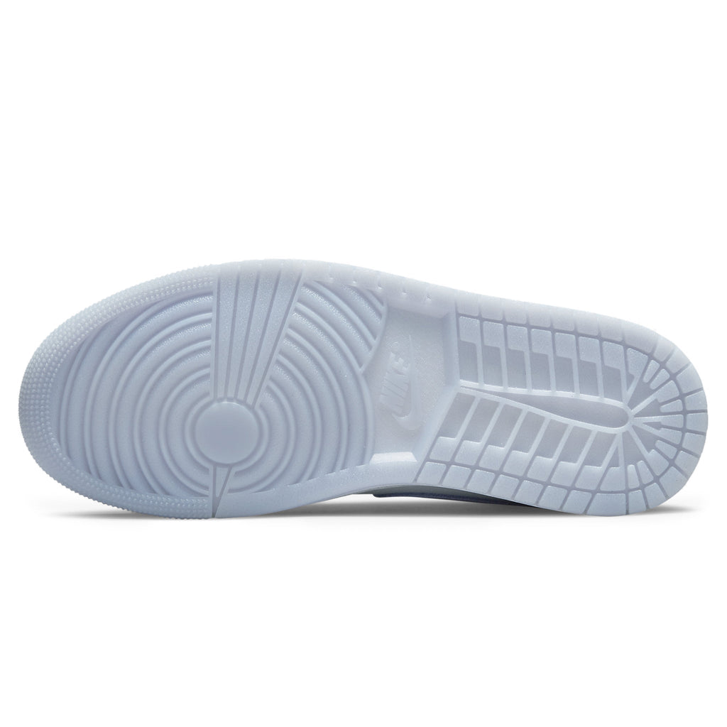 Air Jordan 1 Mid Wolf Grey Blue - Women's Sneakers