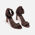 Zimmermann Zimmerman Brown Leather Ankle Wrap Heel