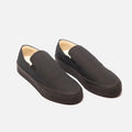 The Row Black Suede Slip-On Shoe