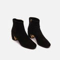 Prada Black Suede Booties