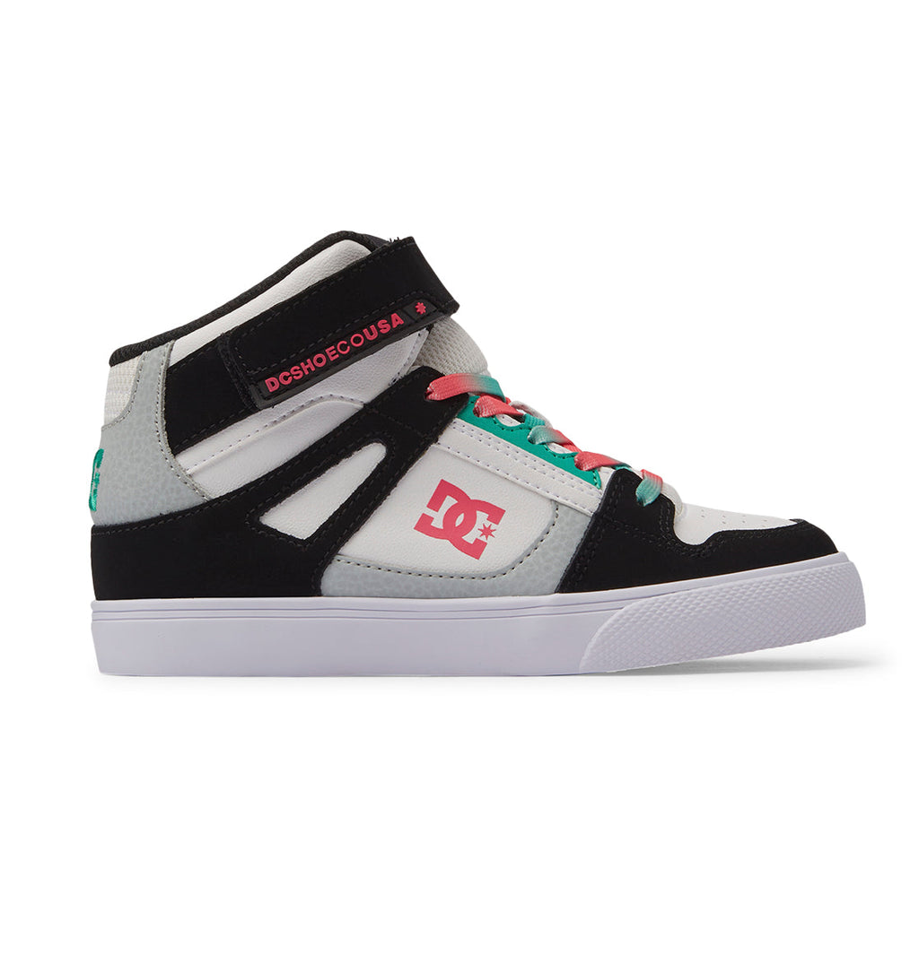 Kids' Pure High-Top Elastic Lace High-Top Shoes