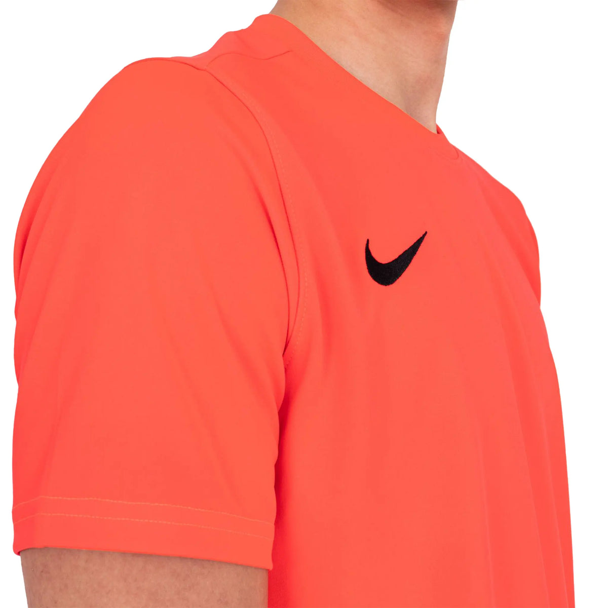 Nike Dri-FIT Park VII SS Bright Crimson Black T-Shirt - Pink