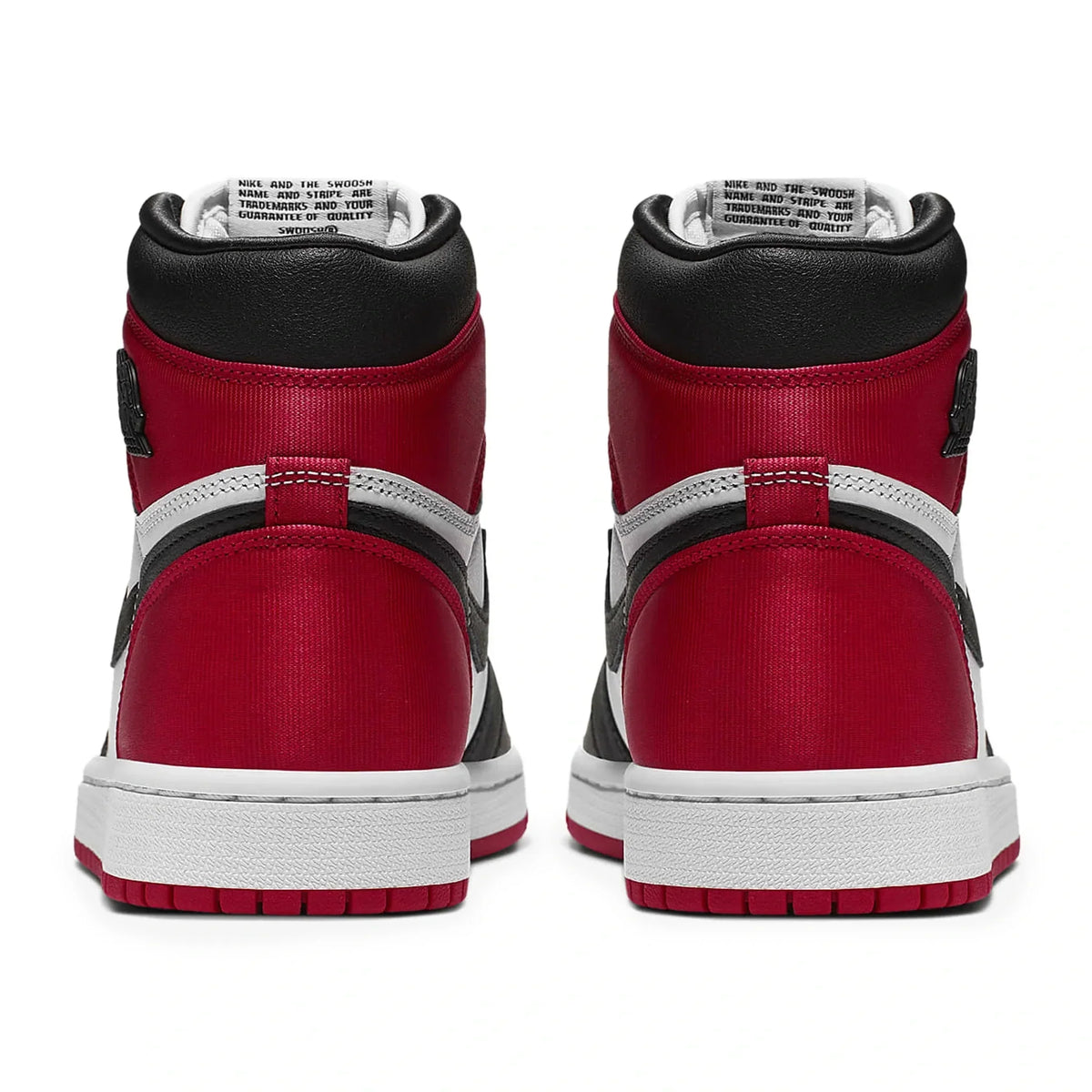 Air Jordan 1 Retro High Satin Black Toe - Women's Sneakers - Red