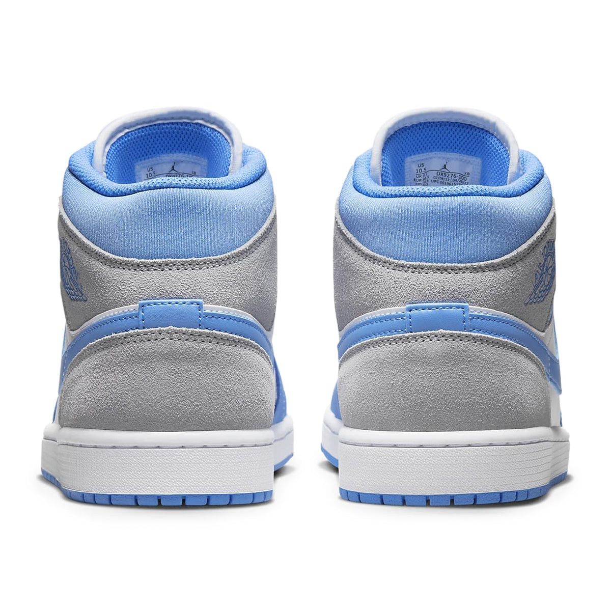 Air Jordan 1 Mid University Blue Grey Sneakers
