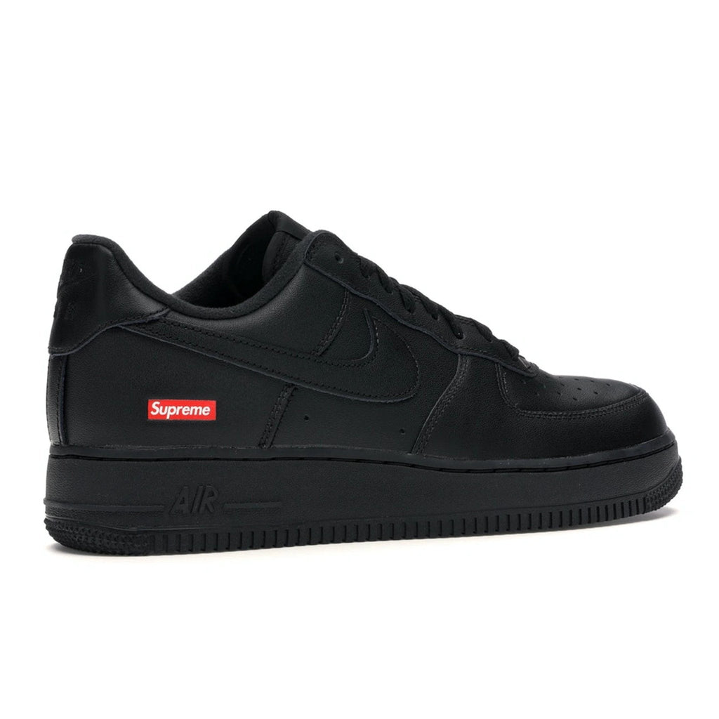 Nike x Supreme Air Force 1 Low Black Box Logo Sneakers