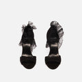 Pierre Hardy Black w/ Frilly Lace Pumps (38)