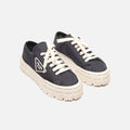 Prada Navy Nylon Platform Sneaker
