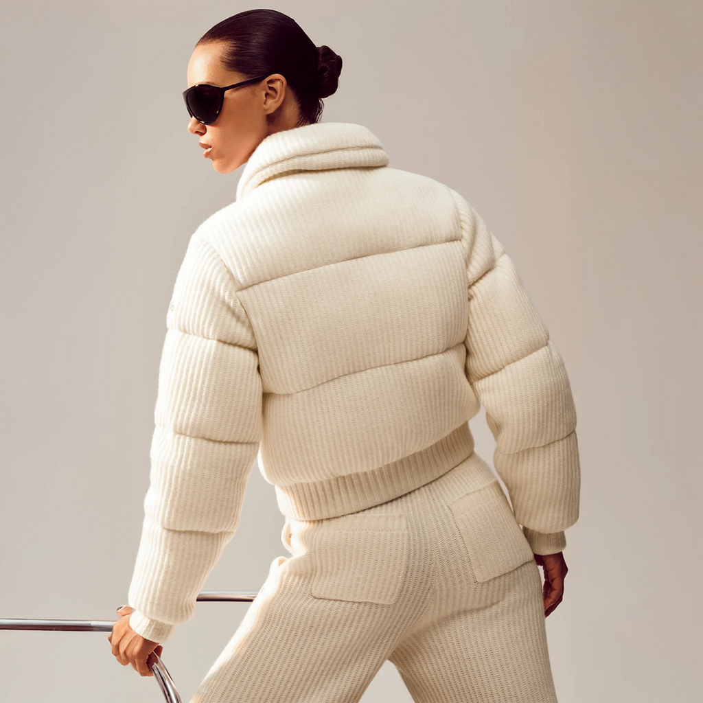 Alo Yoga Cashmere Northstar Ivory Puffer Jacket - Women's