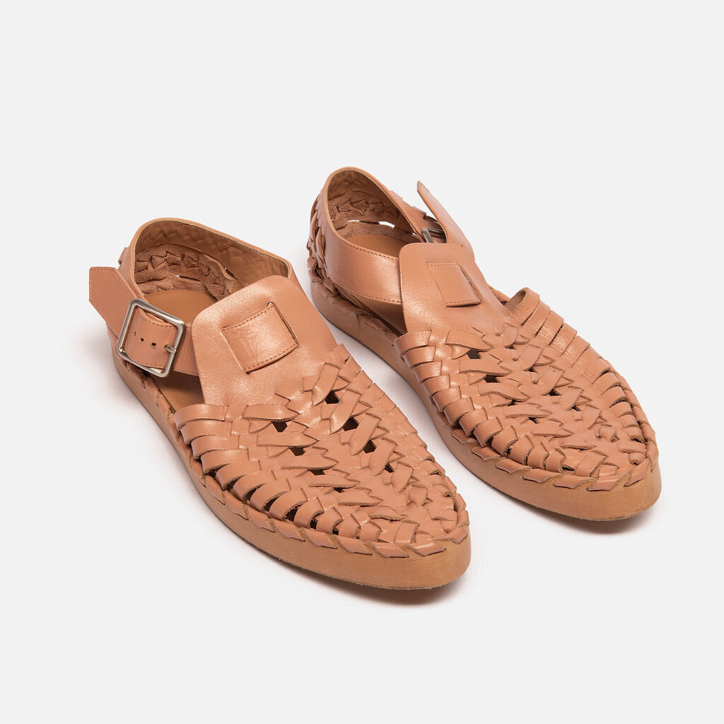 Jil Sander Jill Sander Pink Woven Leather Sandal