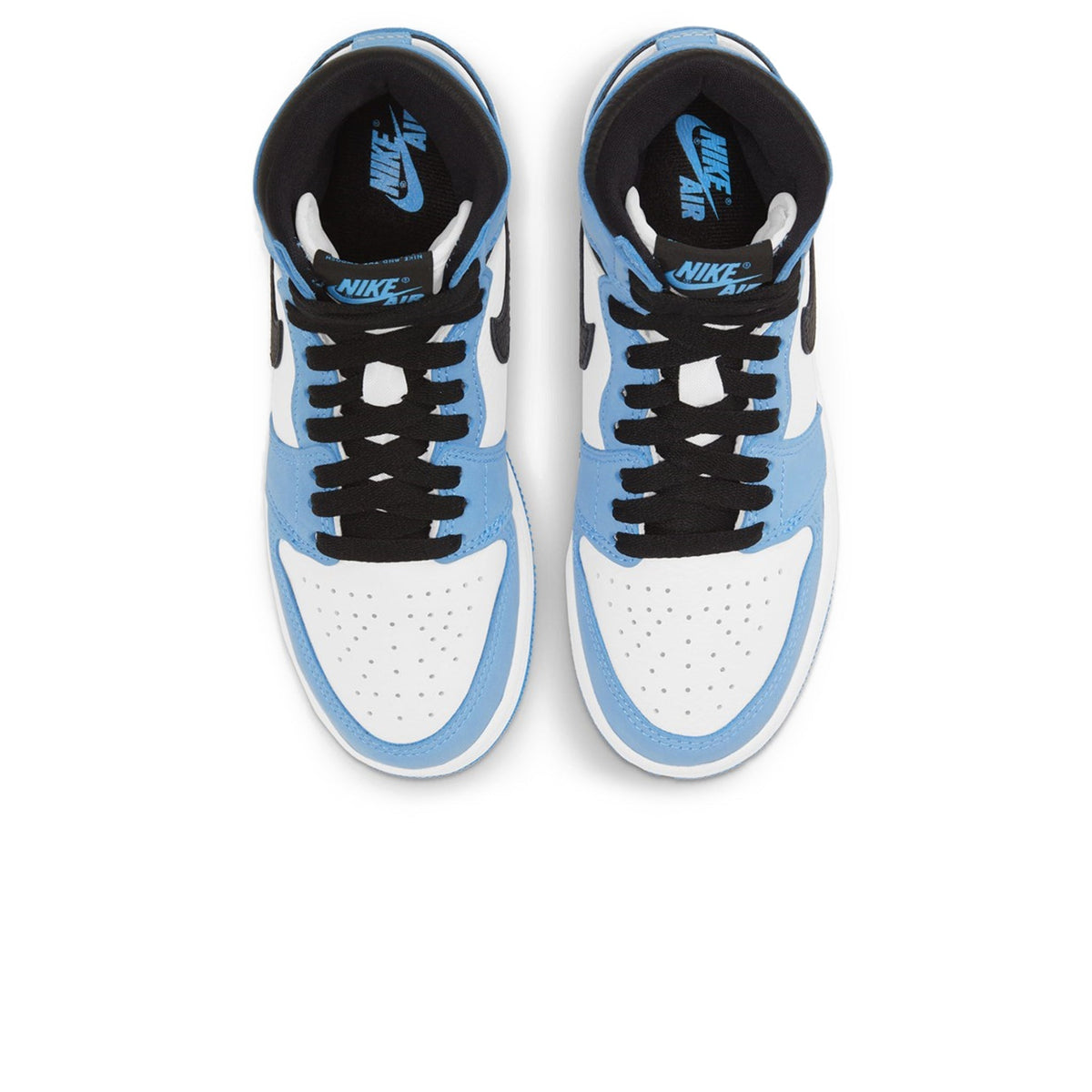 Air Jordan 1 Retro High White UNC University Blue Black (GS) Sneakers