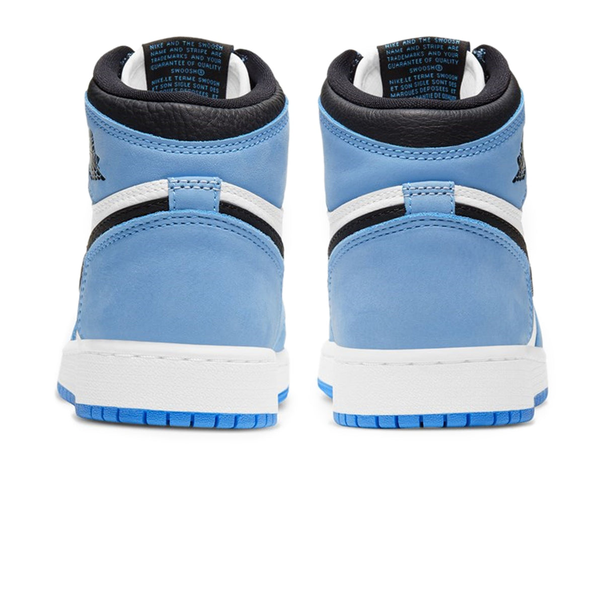 Air Jordan 1 Retro High White UNC University Blue Black (GS) Sneakers