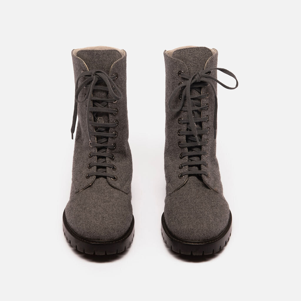 Lafayette 148 Lafayette Gray Wool Boot