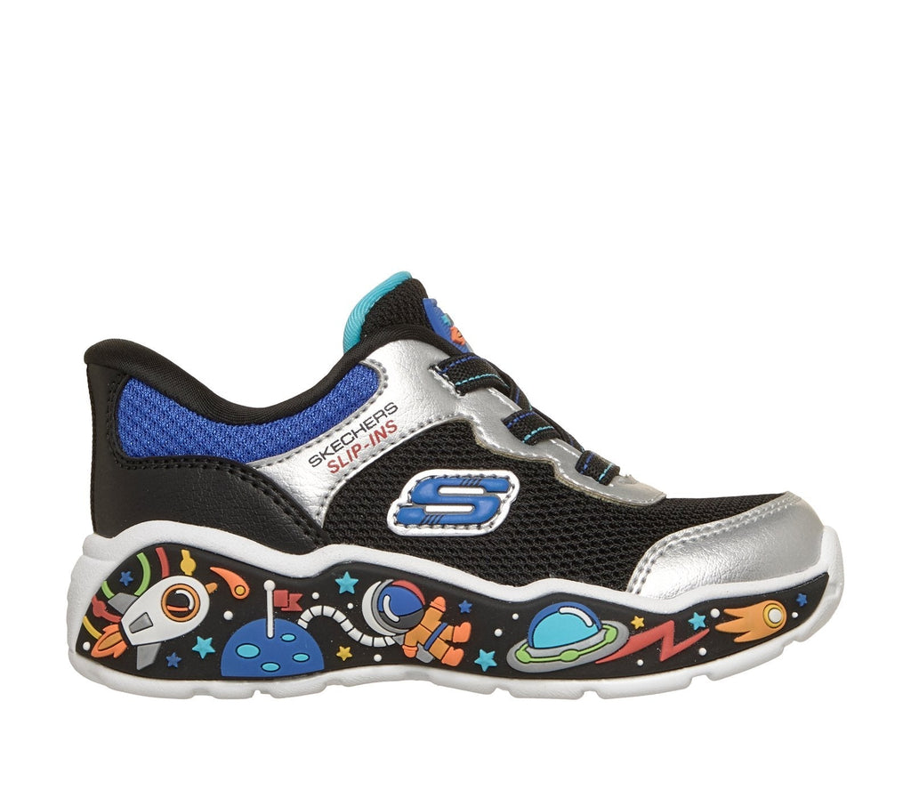 Skechers Slip-ins: Play Scene - Power Scouts, BLACK / SILVER