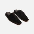 Proenza Schouler Black Calf Hair Mule
