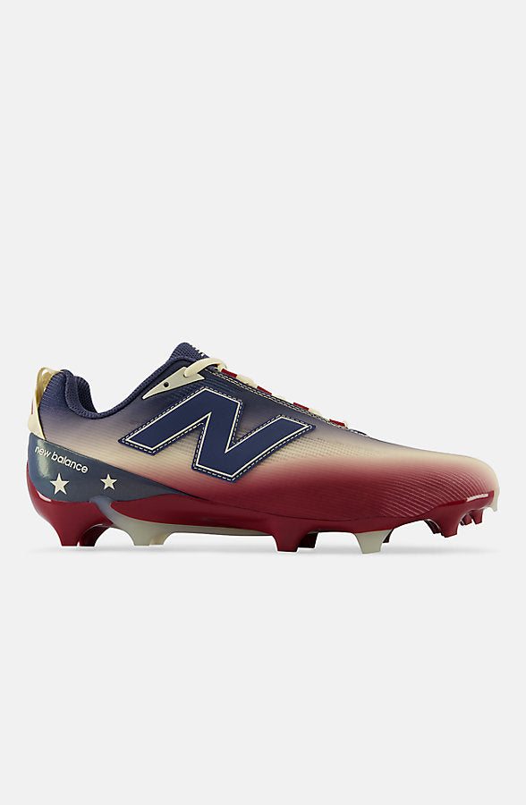 New Balance Men's BurnX5 All America Athletic Shoes - Vintage Indigo/Podium Red