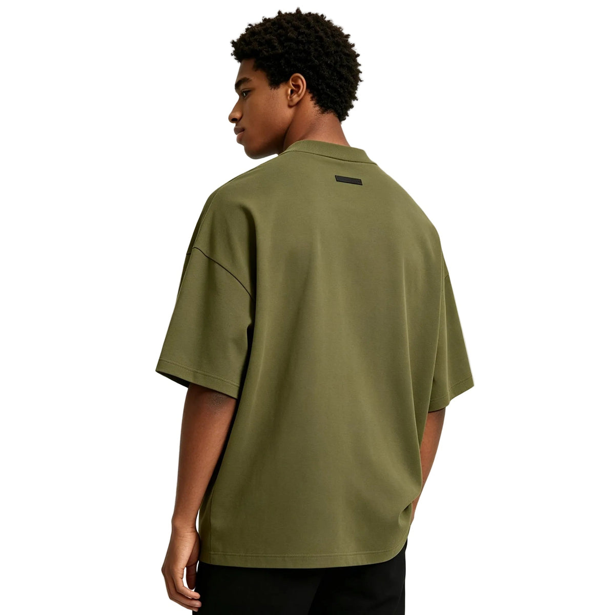 Fear of God Essentials Jersey Crewneck T-Shirt Military