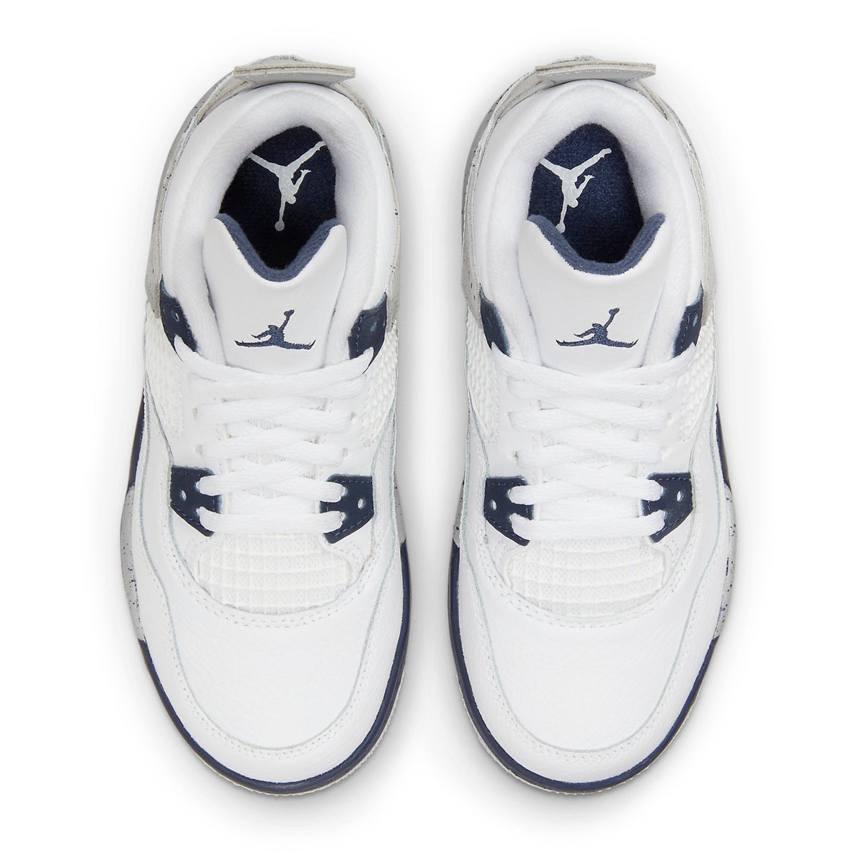 Air Jordan 4 Retro Midnight Navy (PS) Sneakers - White