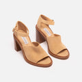 Gabriela Hearst Beige Suede Ankle Strap Sandal