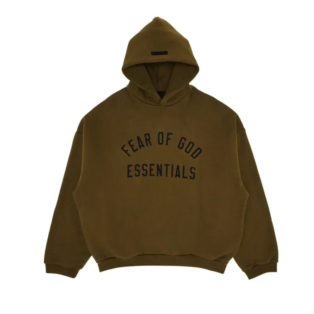 Fear of God Essentials Fleece Hoodie Olive