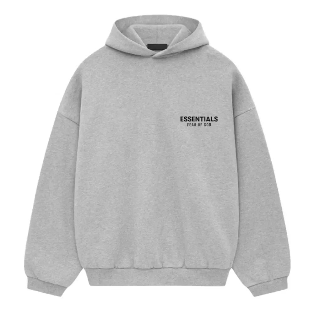 Fear of God Essentials Fleece Hoodie II Light Heather Gray FW24