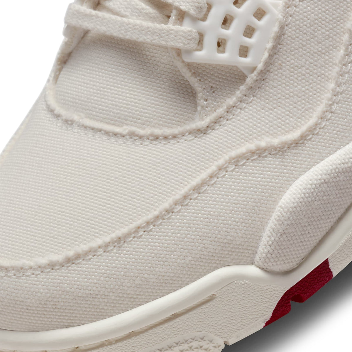 Air Jordan 4 Retro Blank Canvas - Women's Sneakers - Beige