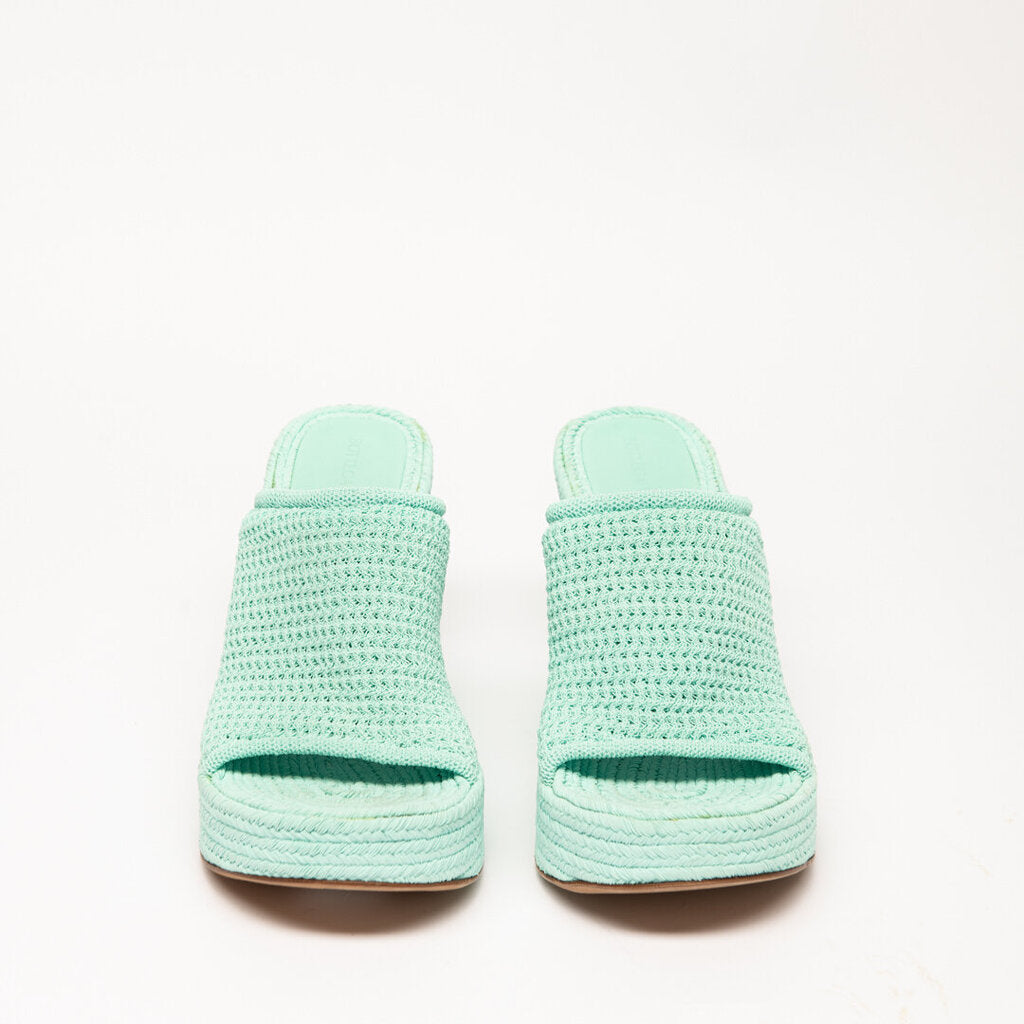 Bottega Veneta Bottega Mint Green Esparto Wedge