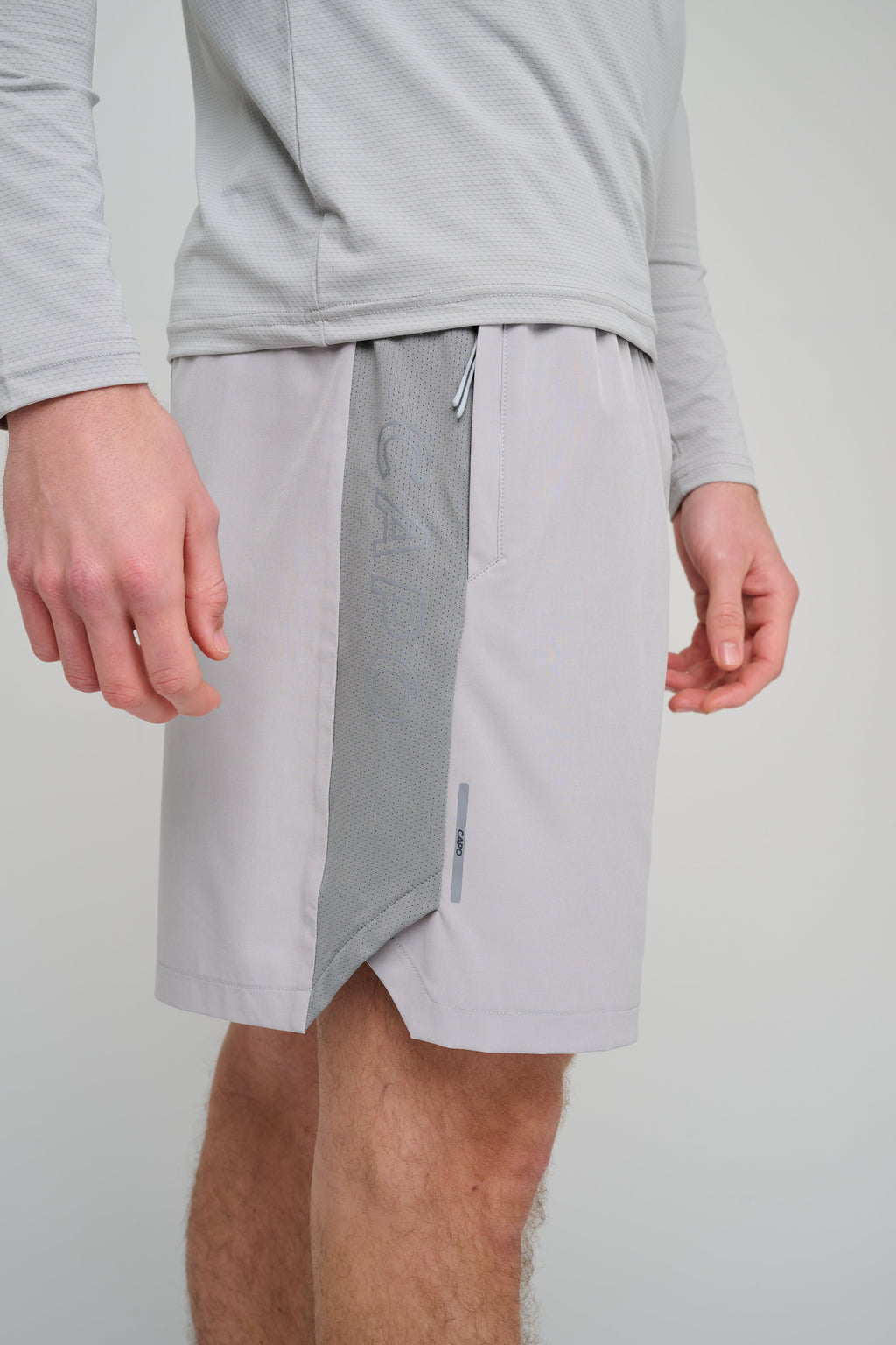 CAPO Active Performance Light Grey Shorts