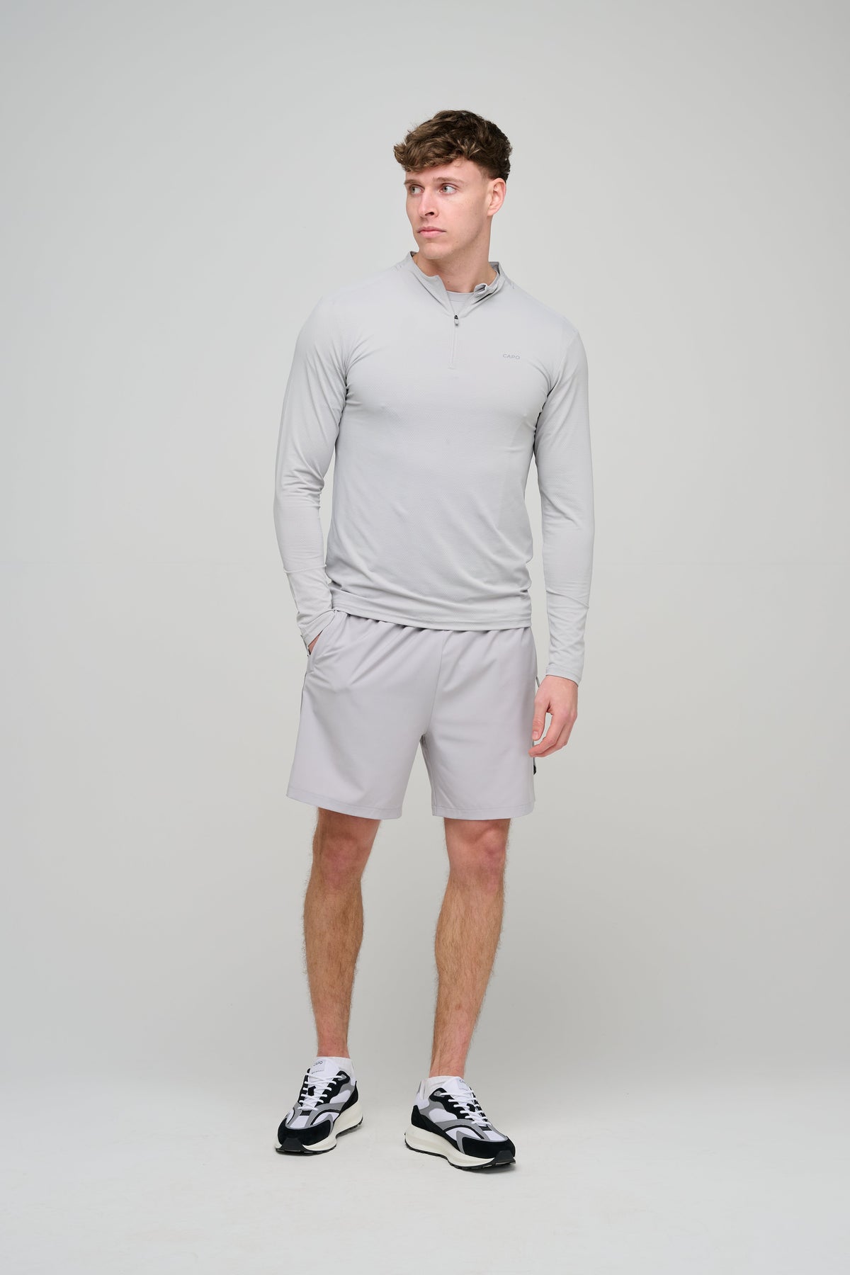 CAPO Active Performance Light Grey Shorts