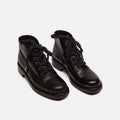 Chanel Black Leather Lace-Up Boots